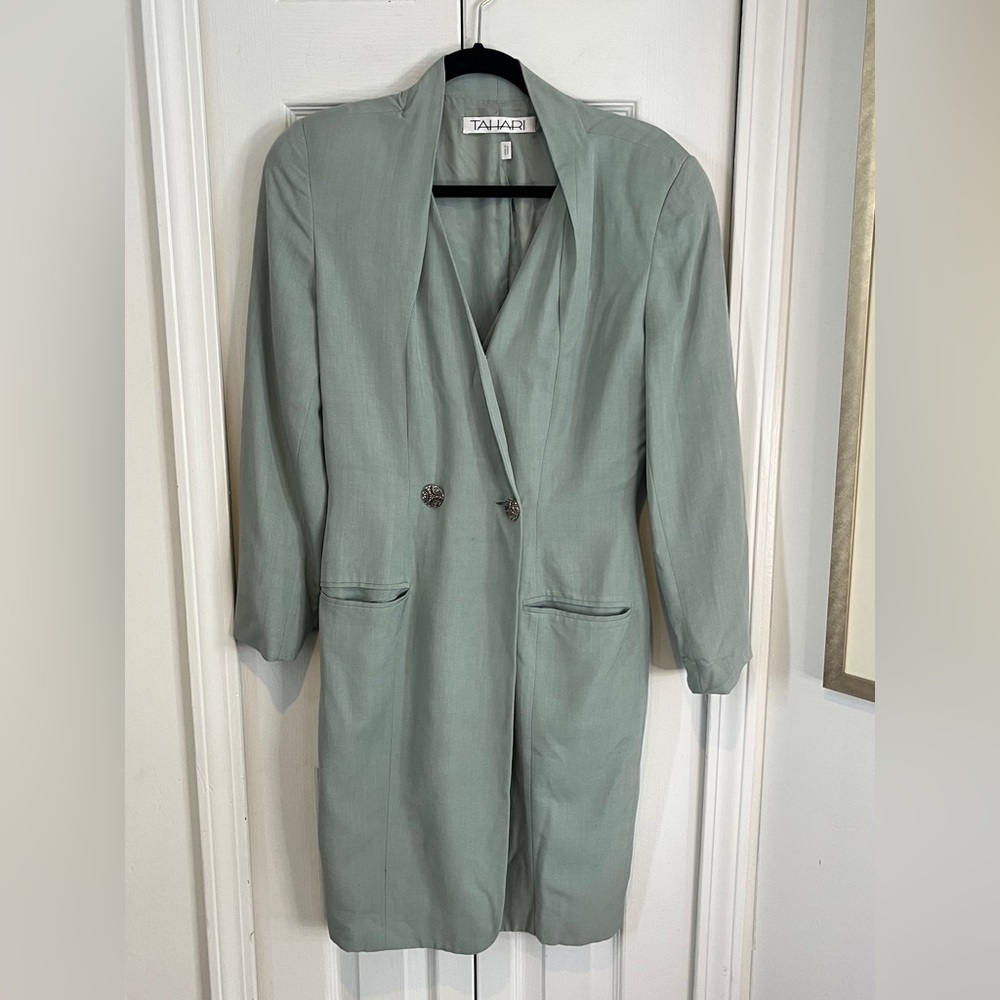 Tahari coat style lined dress